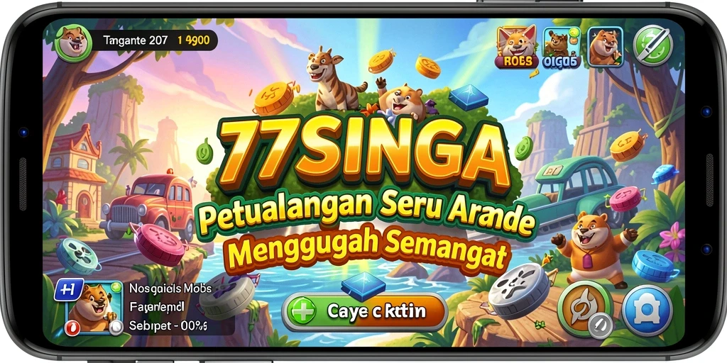 Tangkapan layar gameplay 77SINGA yang menampilkan aksi seru dan dinamis.