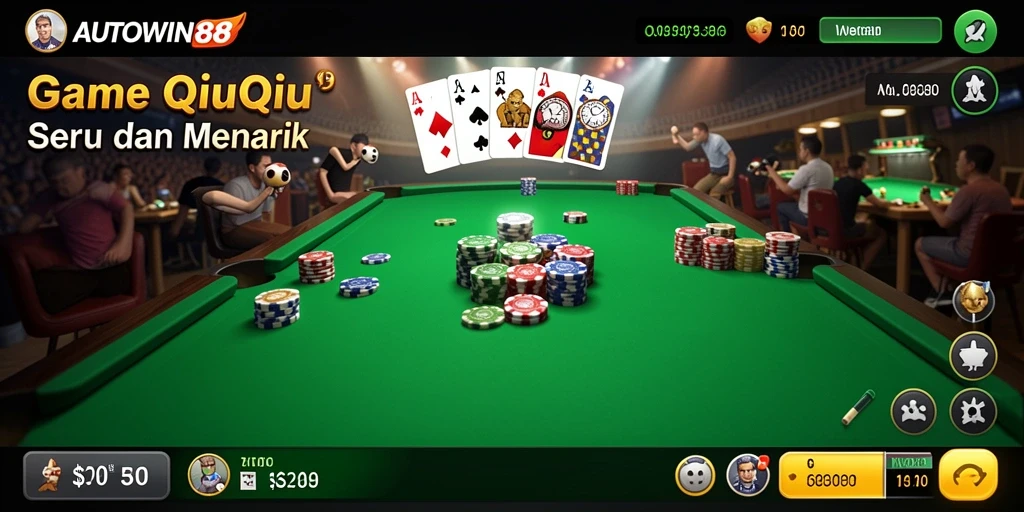 Tampilan menarik gameplay QiuQiu di AUTOWIN88.