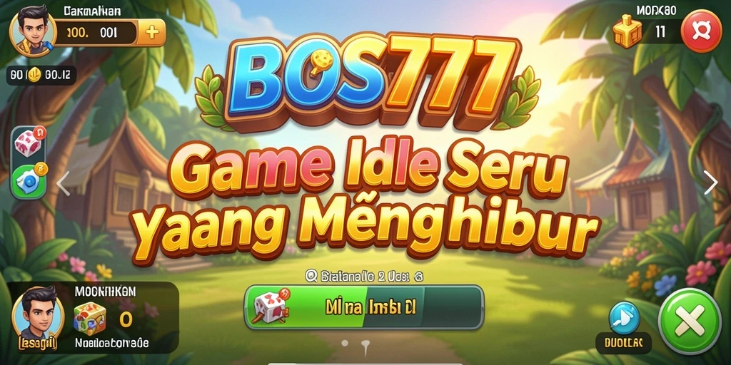 Tampilan gameplay BOS777 yang mengasyikkan dengan karakter lucu.