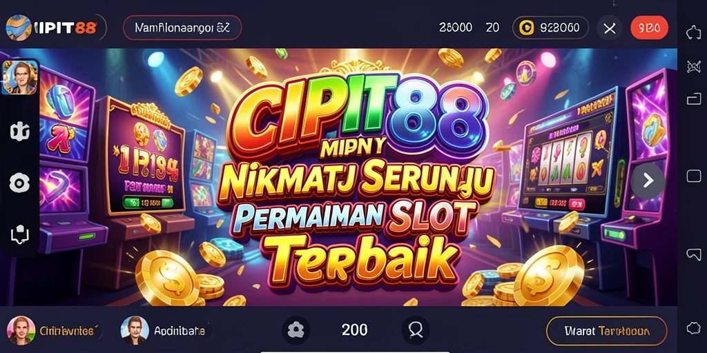 Tampilan gameplay Slot yang menarik dan berwarna di CIPIT88.