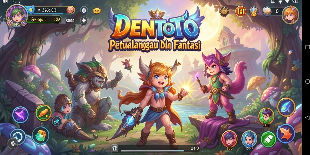 Tampilan gameplay DENTOTO yang menarik dengan petualangan mendebarkan.