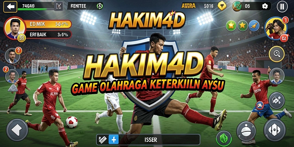 Tangkapan layar HAKIM4D menunjukkan pemain bertanding dalam suasana yang mendebarkan.