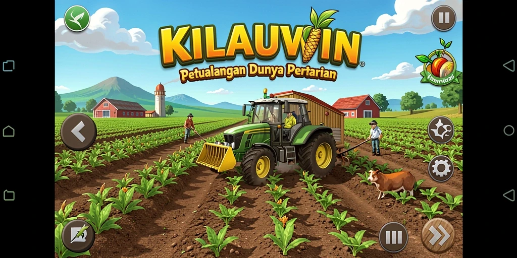Tampilan utama gameplay KILAUWIN yang menarik dan penuh warna.