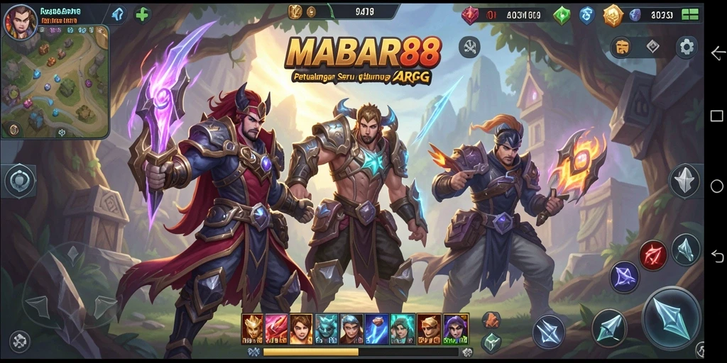 Screenshot MABAR88 menunjukkan aksi pertarungan yang mendebarkan dalam suasana ARPG.