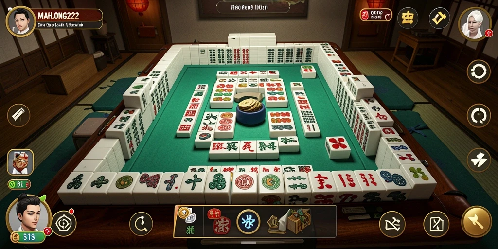 Screenshot gameplay <strong>MAHJONG222</strong> menampilkan aksi seru dan strategi yang mendebarkan.