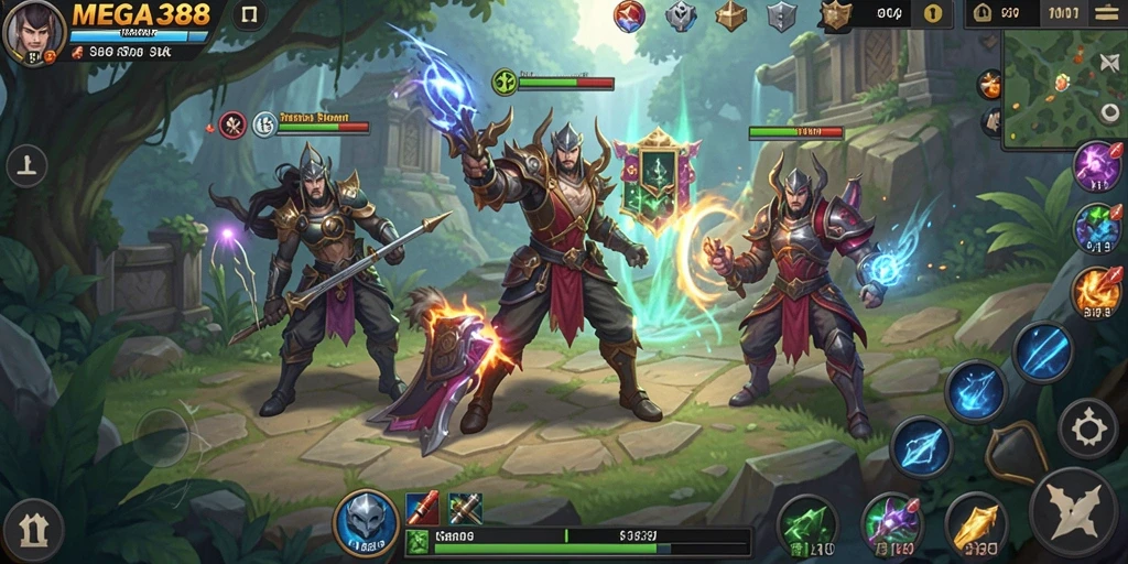 Gameplay seru dalam MEGA388 yang menantang strategi pemain.
