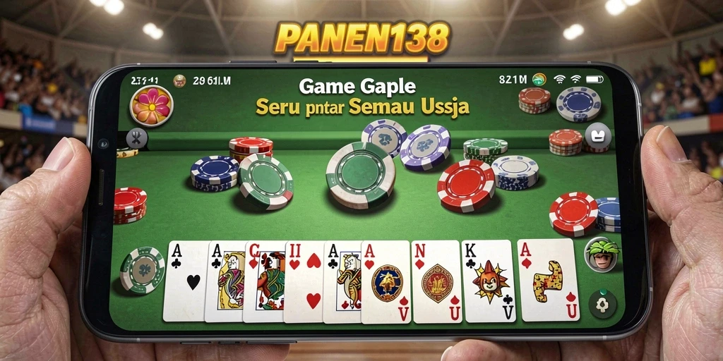 Tampilan permainan Gaple yang seru dan interaktif di PANEN138.