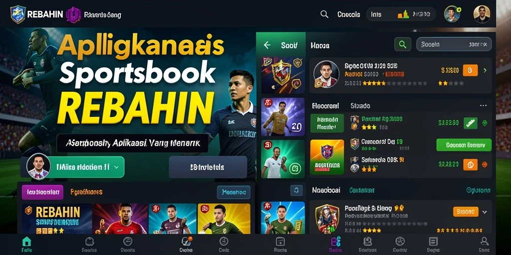 Tampilan menarik dari gameplay Sportsbook REBAHIN.
