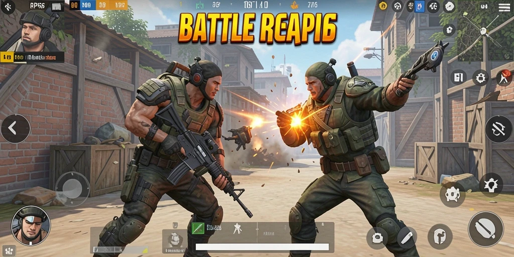 Tampilan gameplay seru dari RP66 dalam pertarungan Battle Royale.