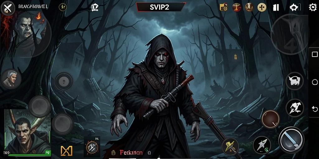 Gameplay SVIP2 menampilkan suasana horror yang mendebarkan dan menakutkan.