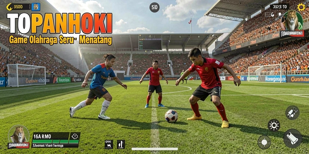 Screenshot utama TOPANHOKI menampilkan aksi gameplay seru dan kompetitif.