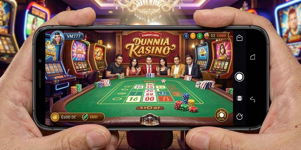 Screenshot gameplay menunjukkan suasana menegangkan di Kasino.