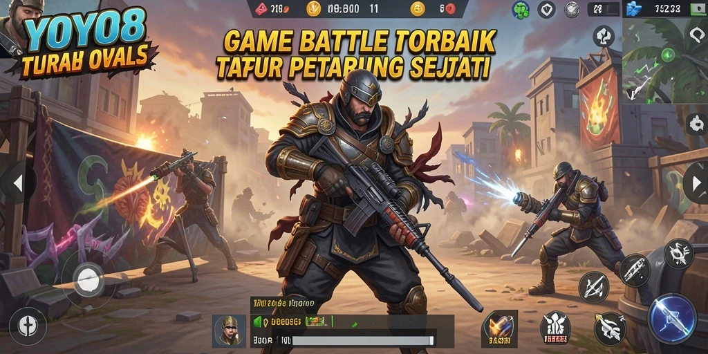 Gameplay mendebarkan dari YOYO88 dalam pertempuran Battle Royale.